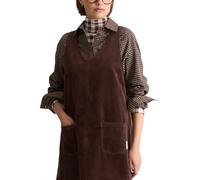 Minikleid MARC O'POLO DENIM "aus Baumwoll-Stretch", Damen, Gr. M, Normalgrößen, espresso braun, Obermaterial: 98% Baumwolle, 2% Elasthan, unifarben, relaxed fit kurz, normaler Saum, Kleider Minikleid