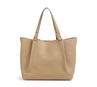 Shopper MARC O'POLO "aus genarbtem Rindleder", Damen, Gr. B/H/T: 43cm x 31cm x 15cm, braun (pure sand), Leder, Taschen (60890659-0) pure sand
