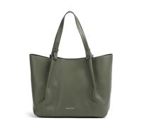 Shopper MARC O'POLO "aus genarbtem Rindleder", Damen, Gr. B/H/T: 43cm x 31cm x 15cm, schwarz mossy olive, Leder, Taschen (84937168-0) schwarz mossy olive