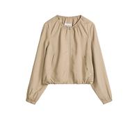 Kurzjacke MARC O'POLO "aus TENCEL™ Lyocell", Damen, Gr. 36, sandpaper, Obermaterial: 92% Lyocell, 8% Leinen. Futter: 100% Viskose, unifarben, loose fit, Rundhals, elastischer Bund, Jacken Kurzjacke (5