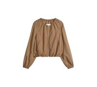 Kurzjacke MARC O'POLO "aus TENCEL™ Lyocell", Damen, Gr. 36, burnt braun, Obermaterial: 92% Lyocell, 8% Leinen. Futter: 100% Viskose, unifarben, loose fit, Rundhals, elastischer Bund, Jacken Kurzjacke 