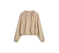 Kurzjacke MARC O'POLO "aus TENCEL™ Lyocell", Damen, Gr. 40, sandpaper, Obermaterial: 92% Lyocell, 8% Leinen. Futter: 100% Viskose, unifarben, loose fit, Rundhals, elastischer Bund, Jacken Kurzjacke (5