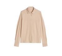 Langarmbluse MARC O'POLO "aus hochwertigem Material-Mix", Damen, Gr. S, natural, Obermaterial: 67% Lyocell, 33% Baumwolle, unifarben, oversize normal, Manschette, Blusen (20874635-S) natural