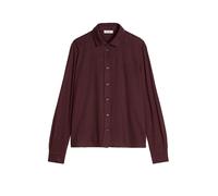 Langarmbluse MARC O'POLO "aus hochwertigem Material-Mix", Damen, Gr. M, schwarz cherry, Obermaterial: 67% Lyocell, 33% Baumwolle, unifarben, oversize normal, Manschette, Blusen (71975447-M) schwarz ch