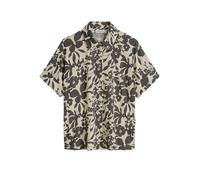Kurzarmshirt MARC O'POLO "aus leichtem Single Jersey", Damen, Gr. S, medium grau, Obermaterial: 100% Baumwolle, bedruckt, regular fit, Shirts (40699913-S) medium grau
