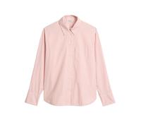 Langarmbluse MARC O'POLO "aus Premium-Baumwoll-Popeline", Damen, Gr. 40, medium pink, Obermaterial: 100% Baumwolle, gestreift, oversize normal, Manschette, Blusen (86645156-40) medium pink