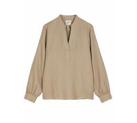 Langarmbluse MARC O'POLO "aus reinem Leinen", Damen, Gr. 34, beige (summer sand), Obermaterial: 100% Leinen, unifarben, elegant, regular fit normal, Langarm Manschette, Blusen (79664622-34) summer san
