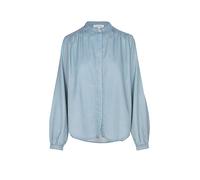 Langarmbluse MARC O'POLO "aus Leinen-Mix", Damen, Gr. 36, light blau, Obermaterial: 64% Lyocell, 36% Baumwolle, unifarben, loose fit normal, Manschette, Blusen (36666661-36) light blau