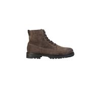 Stiefelette MARC O'POLO "aus weichem Veloursleder", Damen, Gr. 44, braun (schwarz taupe), Obermaterial: 100% Leder, unifarben, Schuhe Stiefelette (93158126-44) schwarz taupe