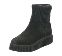 Chelseaboots MARC O'POLO "mit Strickumschlag", Damen, Gr. 39, schwarz graphite, Obermaterial: 100% Leder (Rind), unifarben, Schuhe (49412035-39) schwarz graphite