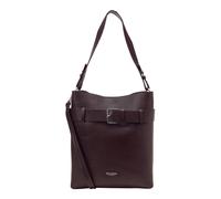 Umhängetasche MARC O'POLO "aus genarbtem Rindleder", Damen, Gr. B/H/T: 28cm x 33cm x 12cm, schwarz cherry, Leder, unifarben, Taschen Umhängetasche (24900521-0) schwarz cherry