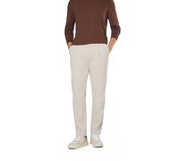 Marc O'Polo Bundfaltenhose Herren Regular Fit Cord weiß, 33/32