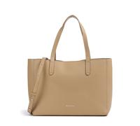 Shopper "BUSIN", Damen, Gr. B/H/T: 37cm x 28cm x 13cm, sand, Leder, MARC O'POLO ACCESSORIES, unifarben, Taschen Shopper, Businesstasche, Schultertasche, mit herausnehmbarem Laptopfach (46562332-0) san
