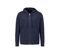 Cardigan MARC O'POLO "aus reiner Bio-Baumwolle", Herren, Gr. XL, schwarz navy, Obermaterial: 100% Baumwolle, unifarben, regular fit, Rippbündchen, Strickjacken (67365151-XL) schwarz navy