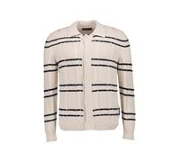 Marc O'Polo Cardigan Herren Regular Fit Baumwolle weiß gestreift, L