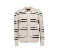 Marc O'Polo Cardigan Herren Regular Fit Baumwolle weiß gestreift, M
