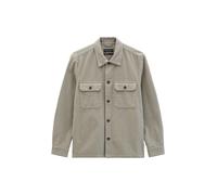 Kurzjacke MARC O'POLO "aus zweifarbigem Bio-Baumwoll-Twill", Herren, Gr. M, medium braun, Obermaterial: 100% Baumwolle, unifarben, regular fit, Manschette, Jacken Kurzjacke (97172837-M) medium braun