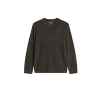 Strickpullover MARC O'POLO "aus weichem Schurwoll-Mix", Herren, Gr. XXL, braun (wooden earth), Obermaterial: 80% Schurwolle, 20% Polyamid, unifarben, Pullover Strickpullover (77061034-XXL) wooden eart