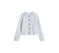 Cardigan MARC O'POLO "aus kuscheligem Organic Cotton-Alpakawolle-Mix", Damen, Gr. S, light blau, Obermaterial: 38% Baumwolle, 23% Polyester, 19% Alpaka, 19% Wolle (Schafwolle), 1% Elasthan, unifarben,