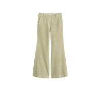 Cordhose MARC O'POLO, Damen, Gr. 36, N-Gr, smooth sage, Cord, Obermaterial: 98% Baumwolle, 2% Elasthan, flare fit lang, Hosen Cordhose, flared aus Organic Cotton Stretch (14317463-36) smooth sage
