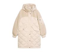 Marc OPolo Casual - Daunenparka mit Teddyplüsch-Details beige - Gr. - 40