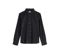 Marc OPolo Casual - Feincord-Langarm-Bluse regular schwarz - Gr. - 36