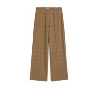 Marc OPolo Casual - Gemusterte Culotte regular aus softem Flanell braun - Gr. - 36