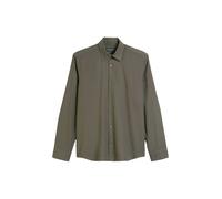 Langarmhemd MARC O'POLO "aus Bio-Baumwolle und TENCEL™ Lyocell", Herren, Gr. XXL, Normalgrößen, braun (copley braun), Obermaterial: 54% Baumwolle, 46% Lyocell, unifarben, casual, regular fit normal, L