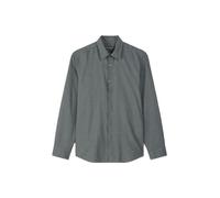 Langarmhemd MARC O'POLO "aus Bio-Baumwoll-Flanell", Herren, Gr. L, Normalgrößen, multi, schwarz navy, Obermaterial: 100% Baumwolle, kariert, figurbetont normal, Doppelmanschette, Hemden (36694729-L) m