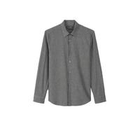 Langarmhemd MARC O'POLO "aus Bio-Baumwoll-Flanell", Herren, Gr. XL, Normalgrößen, multi, grau melange, Obermaterial: 100% Baumwolle, kariert, figurbetont normal, Doppelmanschette, Hemden (36961919-XL)