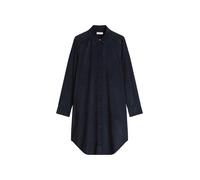 Hemdblusenkleid MARC O'POLO, Damen, Gr. 40, N-Gr, blau (martime blau), Cord;Samt, Obermaterial: 78% Baumwolle, 22% Lyocell, unifarben, knieumspielend, 1-Knopf-Manschette, Kleider, aus weichem Cord (78