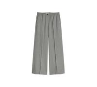 Chinohose MARC O'POLO "in lässiger Woll-Optik", Damen, Gr. 44, Normalgrößen, grau (medium grau), Obermaterial: 49% Polyester, 48% Viskose, 3% Elasthan, Fischgratmuster, normal, Hosen Chinohose (709945