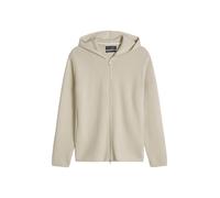 Cardigan MARC O'POLO "aus zertifizierter Bio-Baumwolle", Herren, Gr. 3XL, grau silk, Obermaterial: 100% Baumwolle, unifarben, regular fit, Strickjacken (49866641-XXXL) grau silk