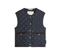 Steppweste MARC O'POLO "aus recyceltem Polyester", Damen, Gr. 36, deep night blau, Obermaterial: 100% Polyester; Füllung: 100% Polyester; Futter: 100% Polyester, unifarben, regular fit, Westen Steppwe