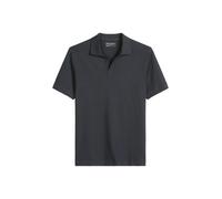 Poloshirt MARC O'POLO "aus Baumwoll-Leinen-Mix", Herren, Gr. XL, grau (schwarz navy), Obermaterial: 80% Baumwolle, 20% Leinen, unifarben, regular fit, Shirts (81435347-XL) schwarz navy