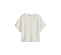 Marc OPolo Casual - Kurzarm-Pullover loose White Cotton - Gr. - XS