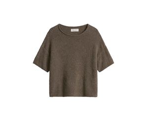 Marc OPolo Casual - Kurzarmpullover im Boxy-Schnitt grün - Gr. - L