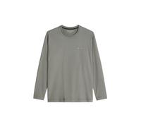Langarmshirt MARC O'POLO "aus schwerem Bio-Baumwoll-Jersey", Herren, Gr. 3XL, grau (graphite dust), Obermaterial: 100% Baumwolle, unifarben, Basic, relaxed fit, Rundhals, normaler Saum, Shirts Langarm