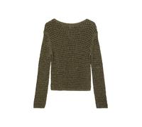Strickpullover MARC O'POLO "aus Bio-Baumwolle-Mix", Damen, Gr. XL, medium grün, Obermaterial: 61% Baumwolle, 39% Polyamid, unifarben, Rundhals, Pullover Strickpullover (32082736-XL) medium grün