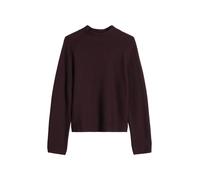 Strickpullover MARC O'POLO "aus softer Bio-Baumwolle", Damen, Gr. L, schwarz cherry, Obermaterial: 100% Baumwolle, unifarben, Pullover Strickpullover (32408330-L) schwarz cherry