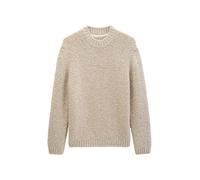 Strickpullover MARC O'POLO "aus weichem Schurwolle-Mix", Herren, Gr. XL, beige (medium beige melange), Obermaterial: 80% Schurwolle, 20% Polyamid, unifarben, Pullover Strickpullover (95345565-XL) medi