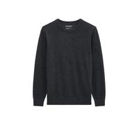 Marc O'Polo Herren Strickpullover - Knit Pullover, Rundhals, Baumwoll-Schurwoll-Mix, Regular Fit Dunkelgraumelange / 3XL XXXL Grau
