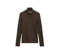 Langarmshirt MARC O'POLO "aus TENCEL™ Modal-Stretch", Damen, Gr. L, braun (burnt coffee), Obermaterial: 95% Modal, 5% Elasthan, unifarben, Basic, slim fit, normaler Saum, Shirts Langarmshirt (68347832