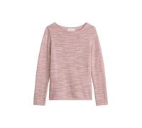 Strickpullover MARC O'POLO "aus Leinen-Baumwolle-Mix", Damen, Gr. XL, mild rose, Obermaterial: 52% Baumwolle, 48% Leinen, unifarben, U-Boot-Ausschnitt, Pullover Strickpullover (33380957-XL) mild rose