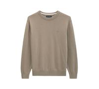 Marc O'Polo Regular Fit Pullover aus Baumwoll-Mix mir Schurwoll-Anteil in Camel, Größe L