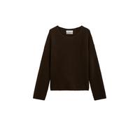 Strickpullover MARC O'POLO "aus weichem Schurwolle-Mix", Damen, Gr. XS, braun (burnt coffee), Obermaterial: 80% Wolle, 20% Polyamid, unifarben, U-Boot-Ausschnitt, Pullover Strickpullover (96752616-XS)