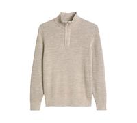 Marc OPolo Casual - Strickpullover mit Zipper beige - Gr. - M