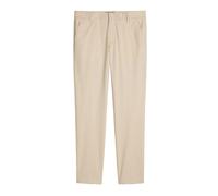 Chinohose MARC O'POLO "aus technischem Popeline-Stretch", Damen, Gr. 36, Länge 32, light oat, Obermaterial: 98% Baumwolle, 2% Elasthan, unifarben, normal, Hosen Chinohose (86779409-36) light oat