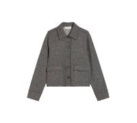 Marc OPolo Casual - Tweed-Jerseyjacke regular aus Organic Cotton-Mix grau - Gr. - 34