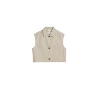 Anzugweste MARC O'POLO "aus Baumwoll-Twill-Stretch", Damen, Gr. 36, linen beige, Obermaterial: 97% Baumwolle, 3% Elasthan, unifarben, regular fit, Westen Anzugweste (22231913-36) linen beige